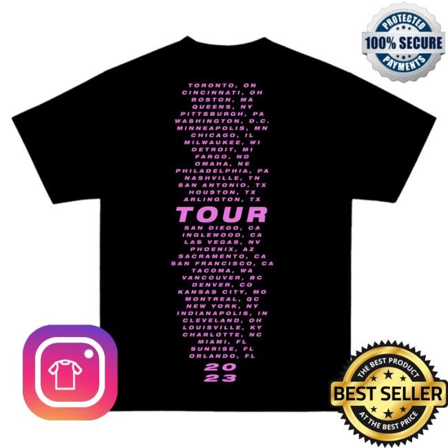 Official Pink Merch P!NK Trustfall Praise Black Shirt 2024