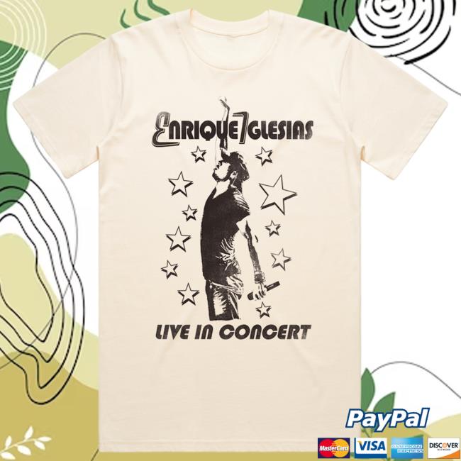 Official Enrique Iglesias Merch Shop Trilogy Tour T Shirt