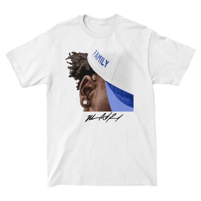 Official Nil Store Merch Shop Exclusive Release: Marcel Reed 'Family' White Sweatshirts