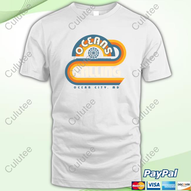 Official Oceans Calling Festival Merch Rainbow Lineup Shirt