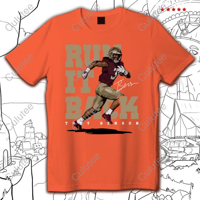 Trey Benson Official Store Run It Back Shirt Official Run It Back Tee Shirt