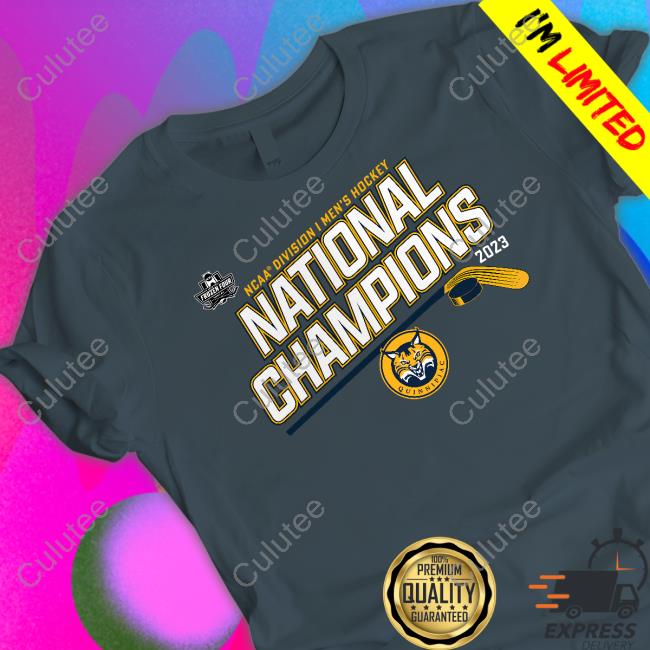 Quinnipiac Bobcats 2023 NCAA Men's Ice Hockey National Champions T Shirt