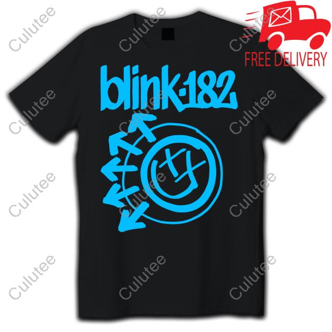 Blink-182 Merch One More Time Blue Logo T-Shirt