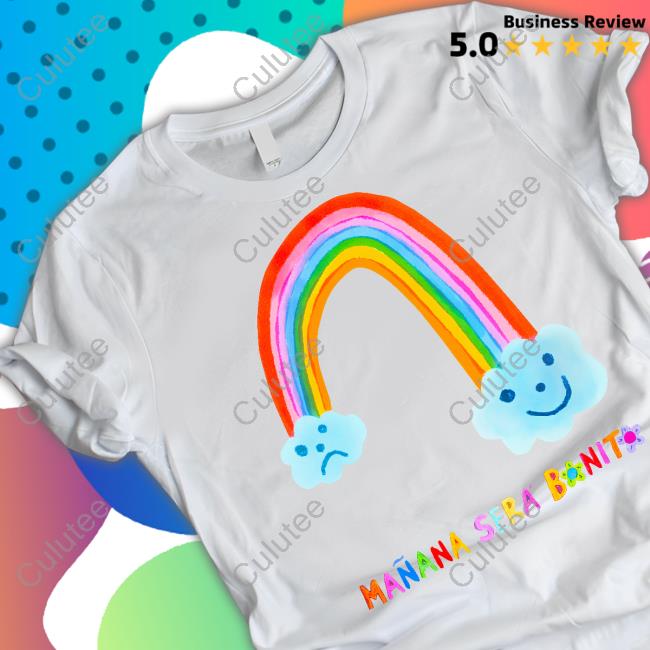Manana Sera Bonito Merch Mañana Será Bonito Rainbow Hooded Sweatshirt