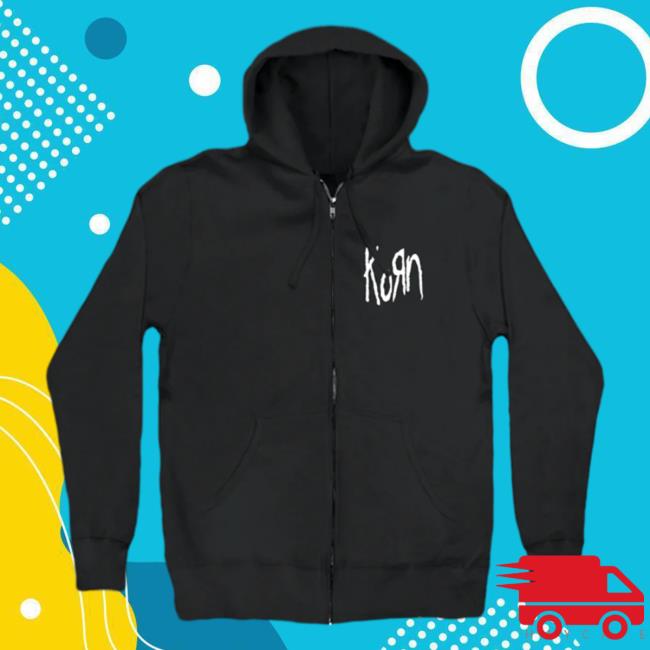 Official Korn Merch Korn Logo Zip Up Long Sleeve