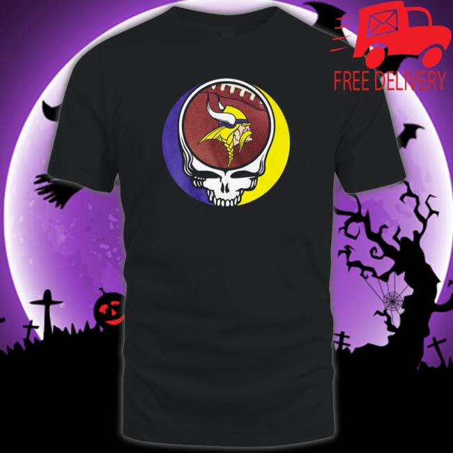Official NFL Minnesota vikings grateful dead icon for team Long Sleeve Tee