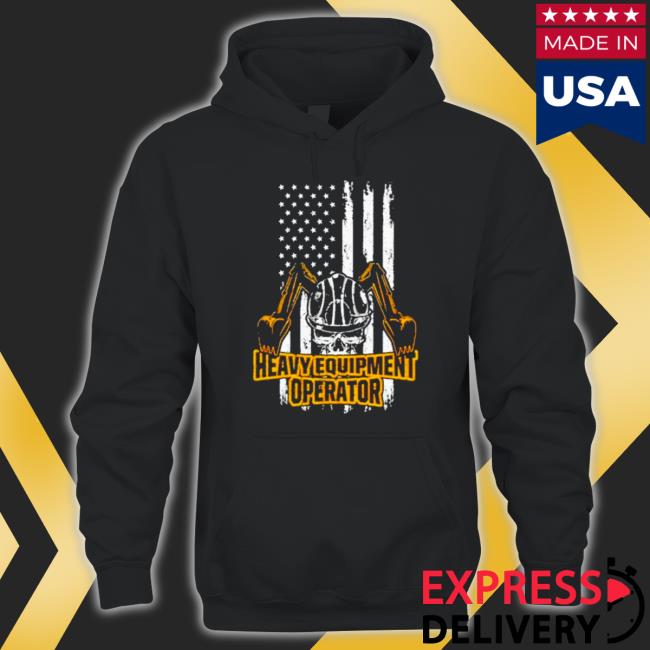 Official Heavy equipment operator US Flag Long Sleeve Tee