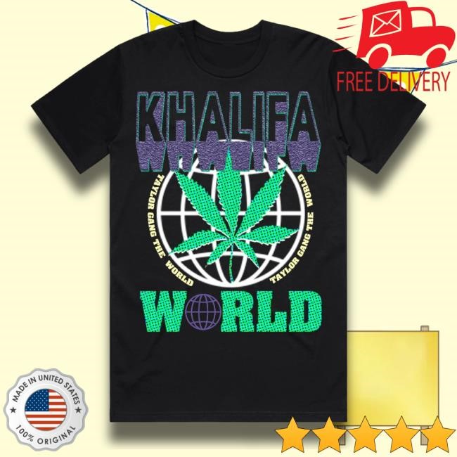 Official Wiz Khalifa Merch Store Khalifa The World Tshirt WizKhalifa