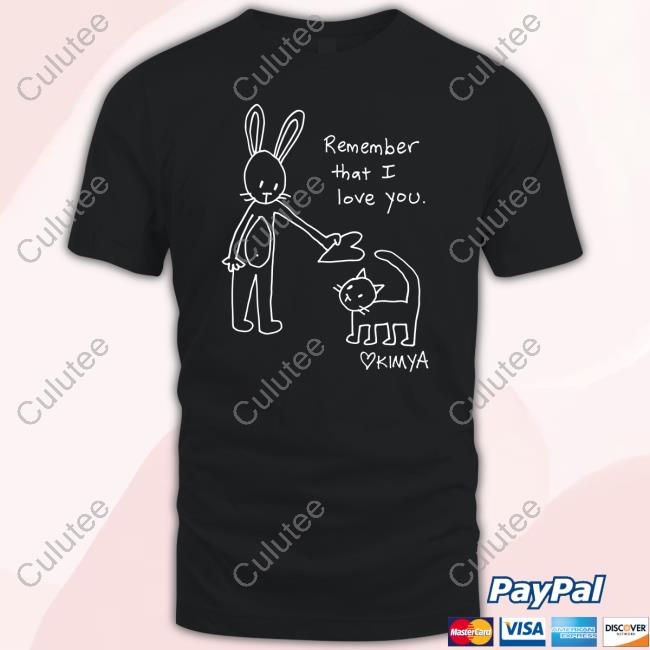 Kimya Dawson Merch Remember That I Love You Black Hooded Sweatshirt