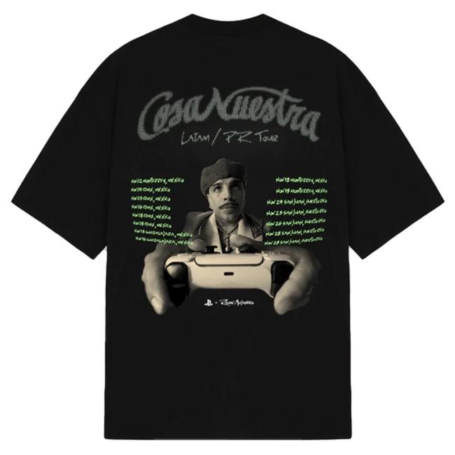 Official Rauw Alejandro Merch Store Shop Playstation x Rauw Tshirt