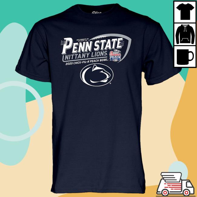 Official Penn State Peach Bowl Merch Penn State Nittany Lions Peach Bowl 2023 Tee
