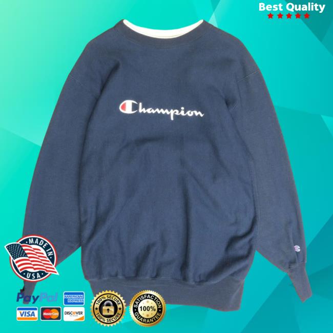 Official Throwback Vault Vintage Champion Hoodies Spell Out 90S