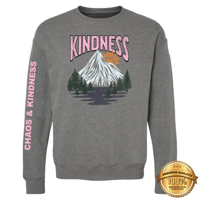 Official Chaos And Kindness Store Kindness Rises Sweater Deep Heather