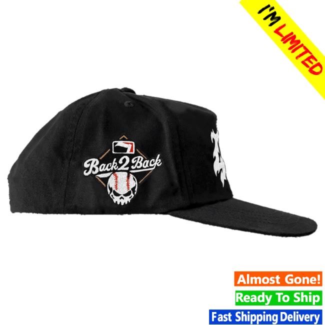 Official Warren Lotas Merch Shop Back 2 Back Hat - Black Hat