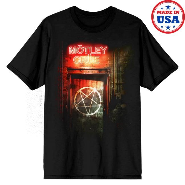 Official Motley Crue Merch Store Mötley Crüe Vegas Admat Black Tee