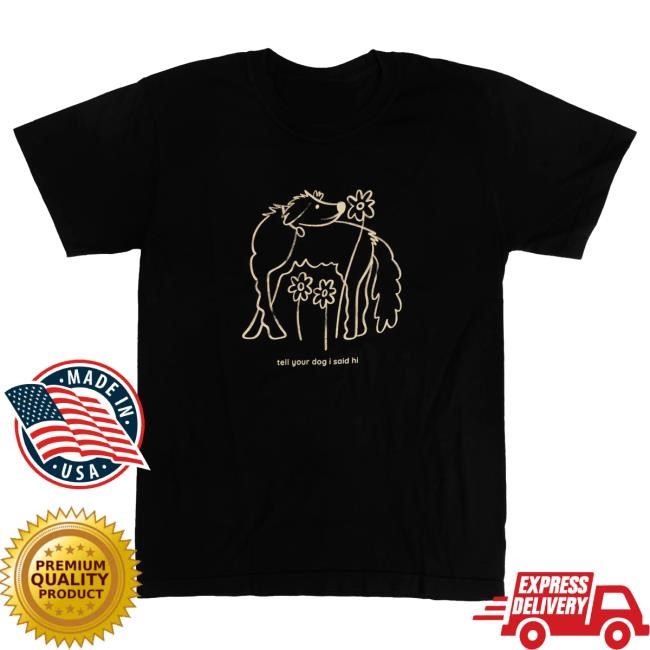 Official We Rate Dogs Merch Flower Dog Shirts - Black WeRateDogs