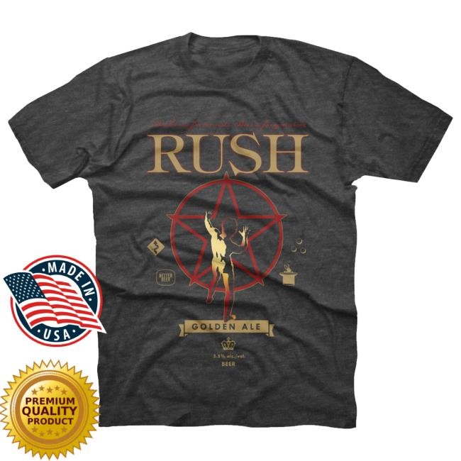 Official Rush Band Rush Golden Ale Tees