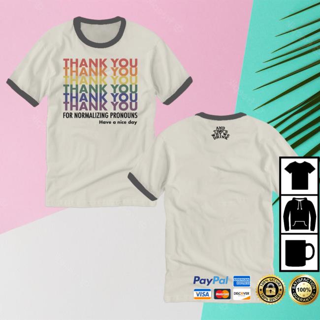 Official Kings Road Merch Store And That's Why We Drink Pronoun Ringer Popover Shirt (Cream/Charcoal) Atwwd Kings Road Shop