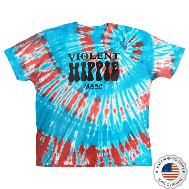 Official Violent Hippie Violenthippie Patriotic Hippie Shirt New
