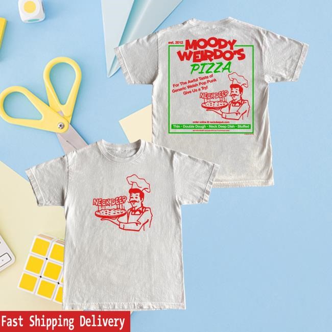 Neck Deep Dish Pizza S/S Tee Neck Deep Merch