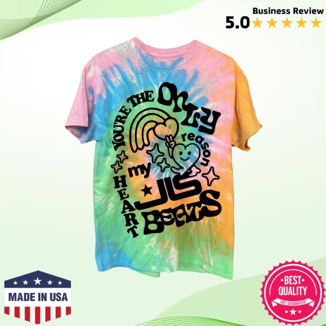 Heart Beats Rainbow Tie Dye S/S Tee – JLS Merch