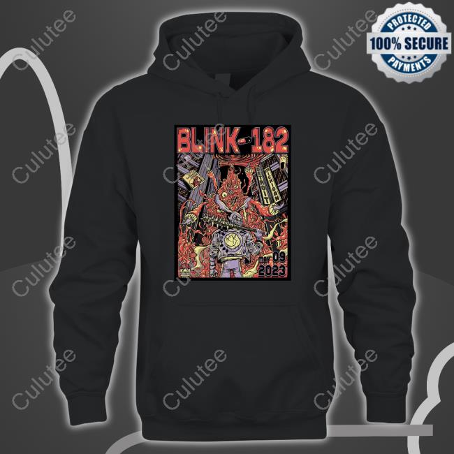 Blink-182 May 9 2023 Detroit Event Poster By Cody Carpenter Hoodie