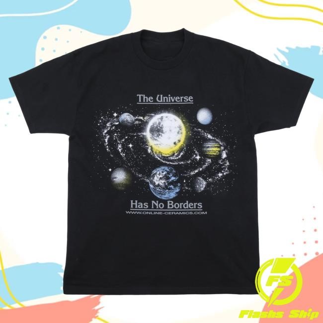 Official Online Ceramics Shop The Universe Has No Borders Popover Shirt