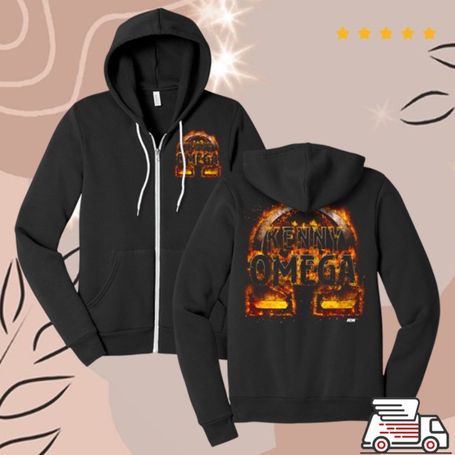 Kenny Omega Zip Up Hooded Sweatshirt Aew