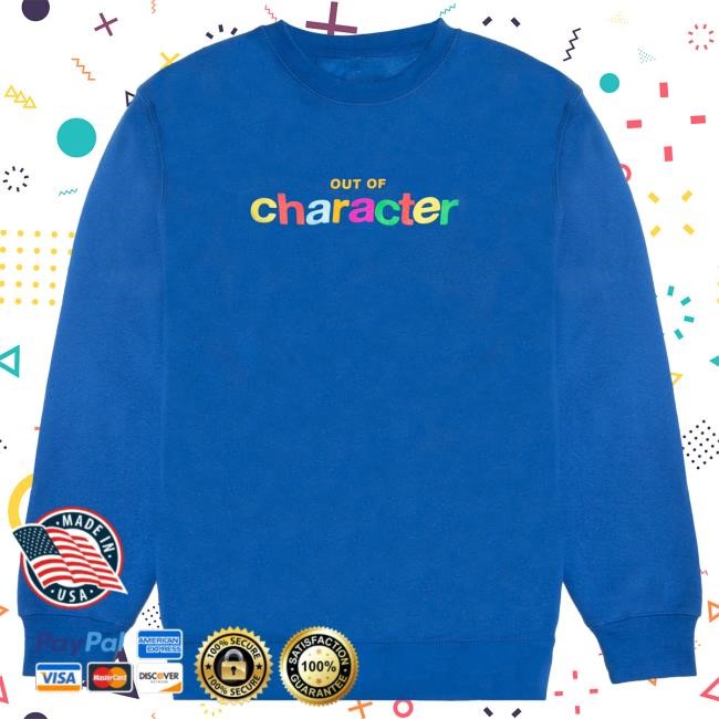 Official Out Of Character Merch Silly Rainbow Hoody - Royal Blue