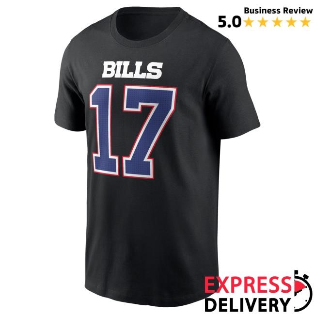Buffalo Bills NFL Football Josh Allen Black Print
