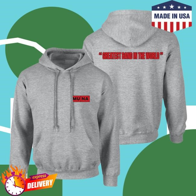 Gbitw Red Logo Grey Gym Pullover Hoodie Muna Store