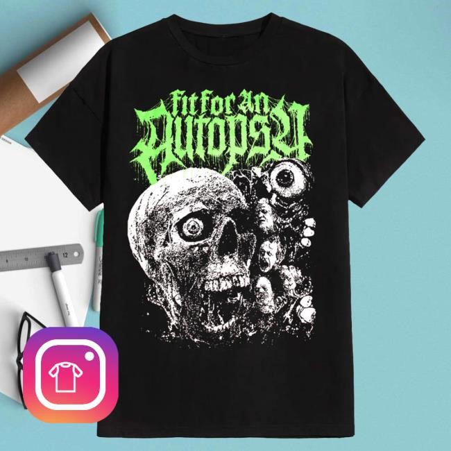 Official Fit For An Autopsy Merch Fit For An Autopsy - Screaming Skull - T-Shirt