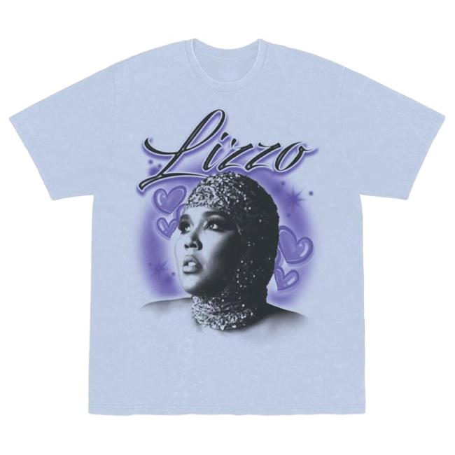 Official Lizzo Merch Store Shop Lizzo Special Hearts Airbrush Top Shirt