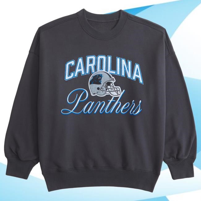 Official Abercrombie And Fitch Clothing Carolina Panthers Vintage Sunday Sweatshirts NFL by Abercrombie