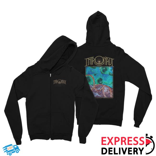 Official Night Shift Store Shop Intronaut - Fluid Existential Inversions Zip Up Hoodie Nightshift Merch