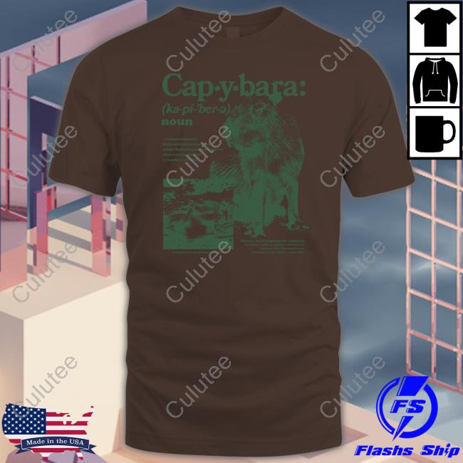 Capybara Man Merch Capybara Defined Shirt Kapybara007