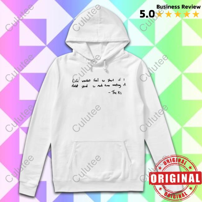 Official The K's Store Shop Merch Handwritten Lyric Stacked White T Shirt