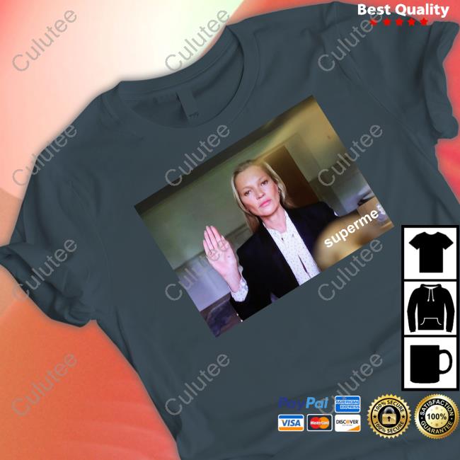 Official Justin Theroux Kate Moss Superme Long Sleeve Tee