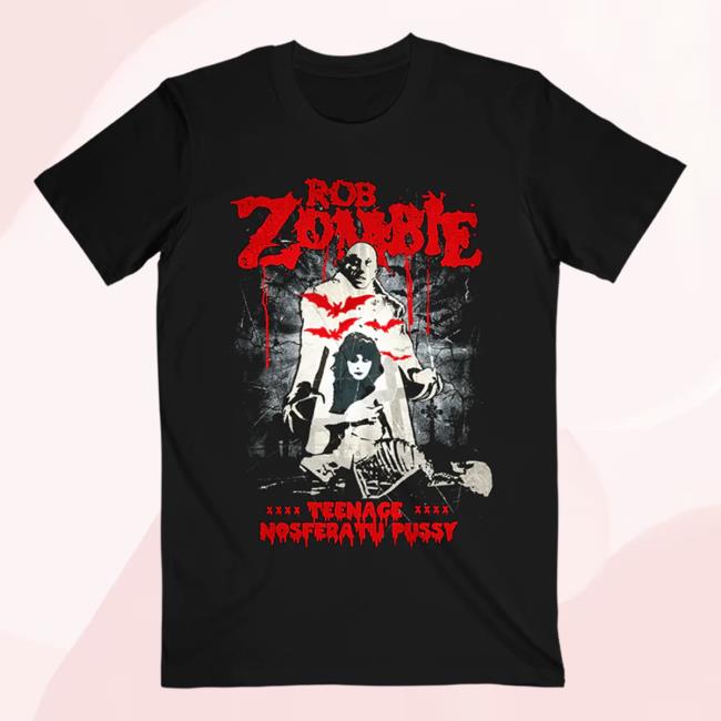 Teenage Nosferatu Pussy New Tee Rob Zombie Merch Shop