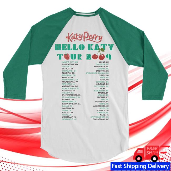 Katy Perry One Of The Boys Long Sleeve T Shirt Katy Perry Hello Katy Tour Raglan Crewneck Sweatshirt