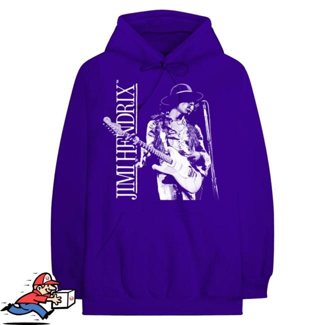 Official Jimi Hendrix Merch Store Jimi HENDRIX Purple Photo Attractive Hoodie