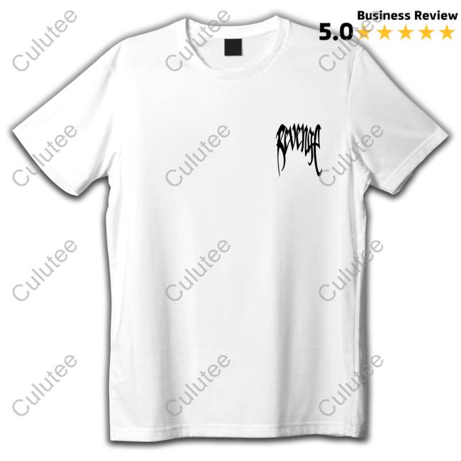 Revenge Shop Merch Black Logo Basic Crew White