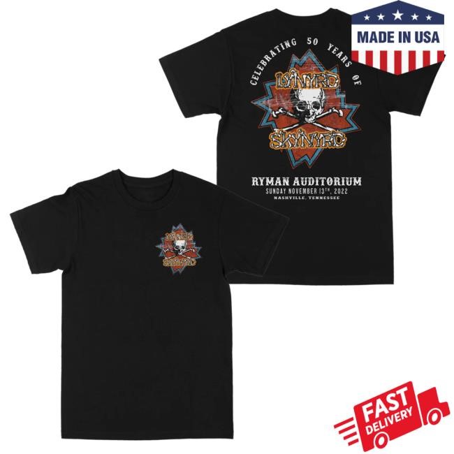 50Th Anniversary At The Ryman Shirt – Lynyrd Skynyrd Store