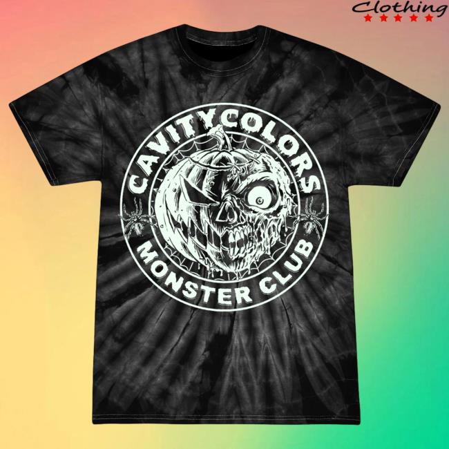 Official Cavity Colors Monster Club - Attractive Shirt (Tarantula Tie Dye)