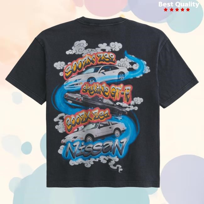 Official Hollister Merch Store Boxy Nissan Graphic Hot Shirt Hollister Co