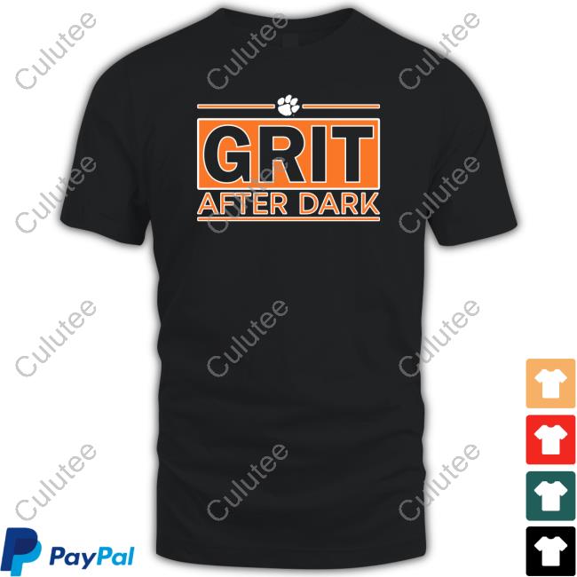 Official Clemson Athletics Grit After Dark T-Shirt Clemson Basketball Official Clemson Athletics Grit After Dark Shirt Clemson Basketball