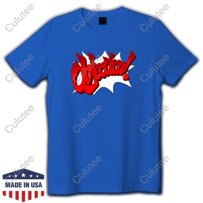 Official Ace Attorney Objection Shirt New