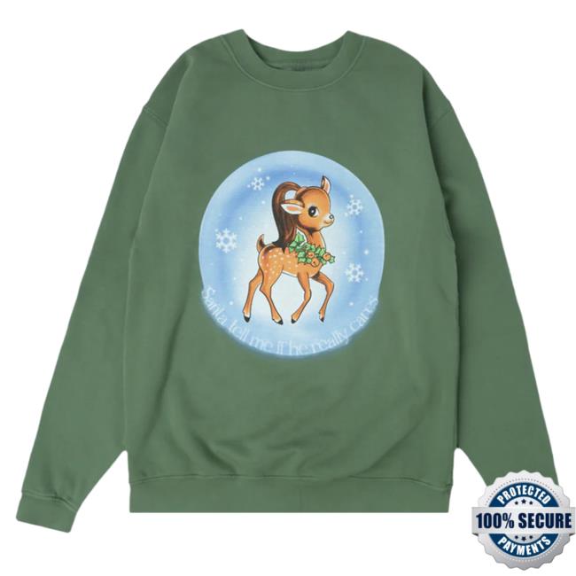 Ariana Grande Merch Santa Tell Me T-Shirt