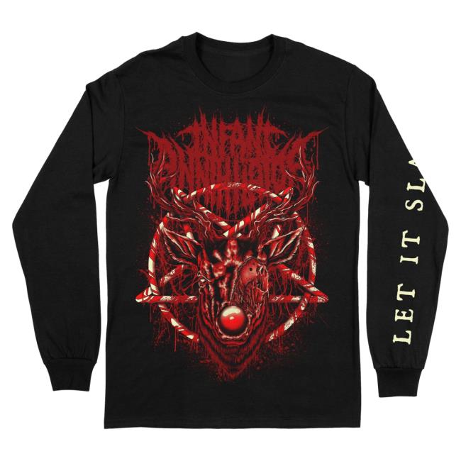 Official Indie Merch Store Infant Annihilator Let It Slam Long Sleeve Tee Shirt Black IndieMerchStore