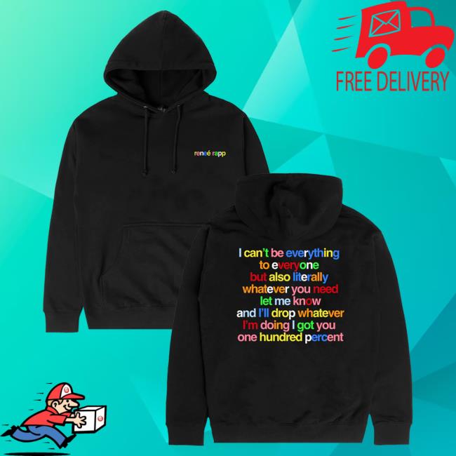 Official Renee Rapp Merch Store Reneé Rapp Everything To Everyone Crewneck Sweatshirt Black Renee Rapp Clothing Shop ReneeRapp